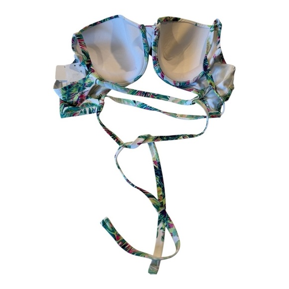 Jessica Simpson Jungle Cruise Twist Front Print D Cup Bikini Top Size XL D NEW - Picture 11 of 11